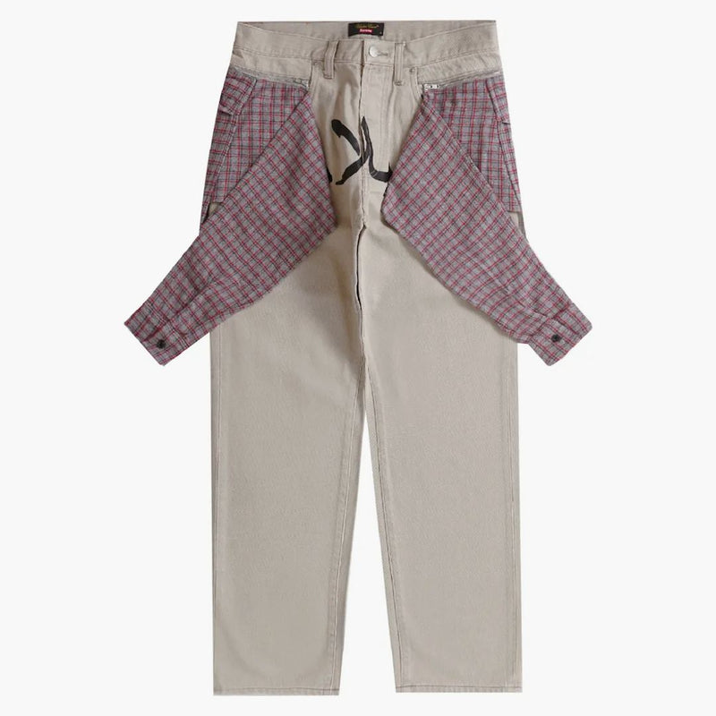Nejvyšší tajná vrstvená Jean Washed Grey