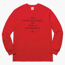 Supreme Undercover/public Enemy Counterattack L/s Tee Red