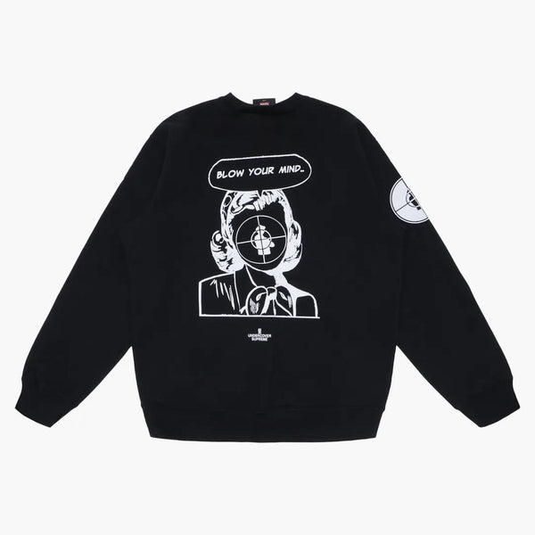 Nejvyšší tajná utajení/Public Enemy Crewneck mikina černá