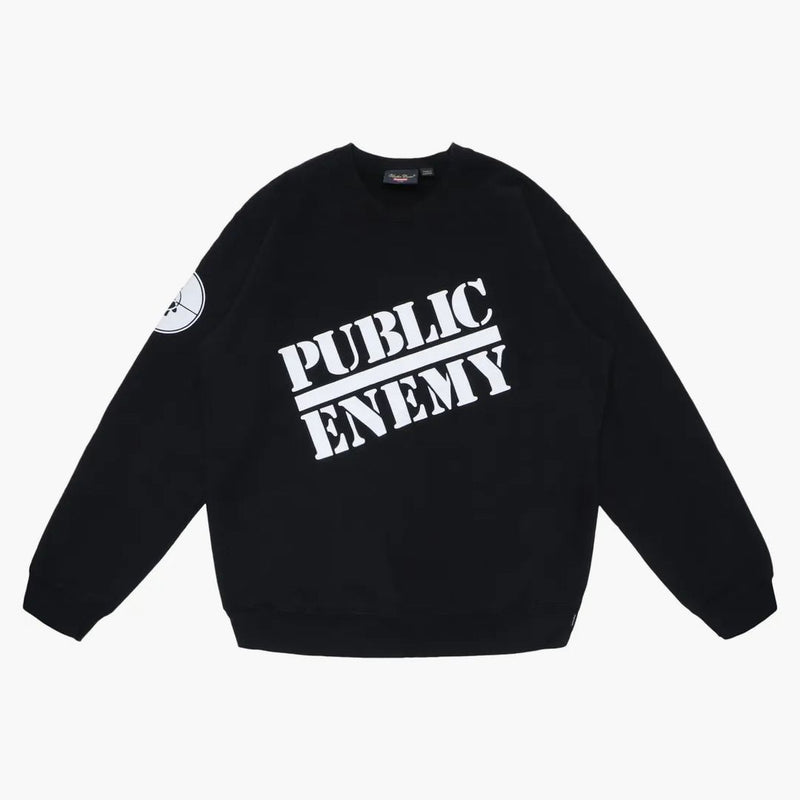Nejvyšší tajná utajení/Public Enemy Crewneck mikina černá