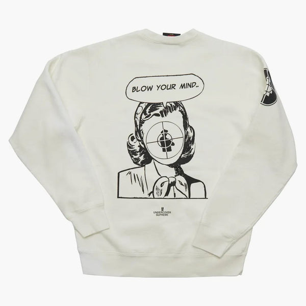 Nejvyšší tajná utajení/Public Enemy Crewneck mikina bílá