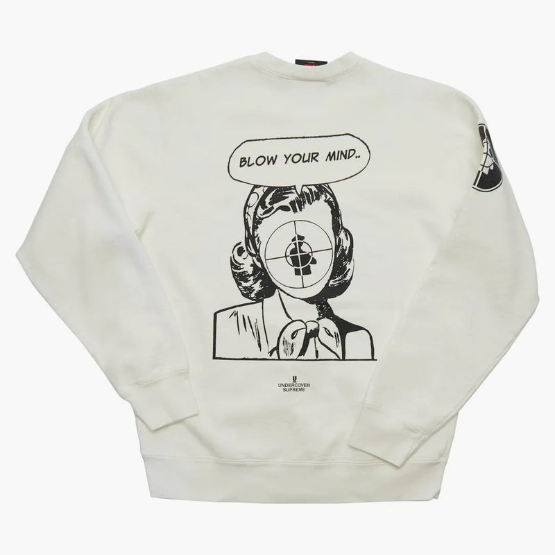 Nejvyšší tajná utajení/Public Enemy Crewneck mikina bílá