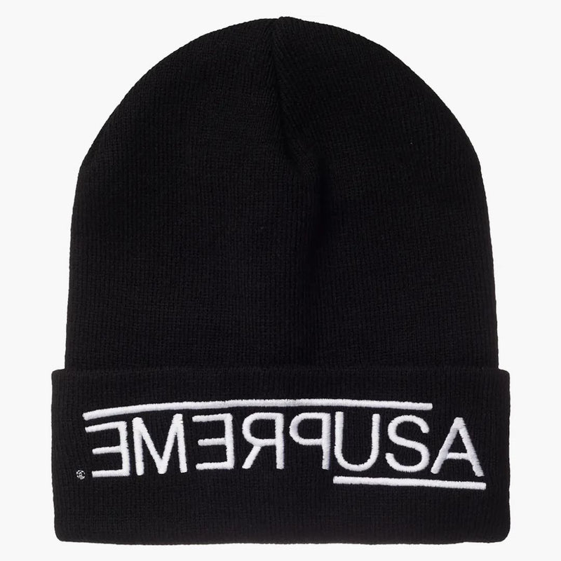 Supreme USA Beanie Black