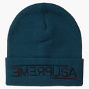Supreme Usa Beanie Work Teal