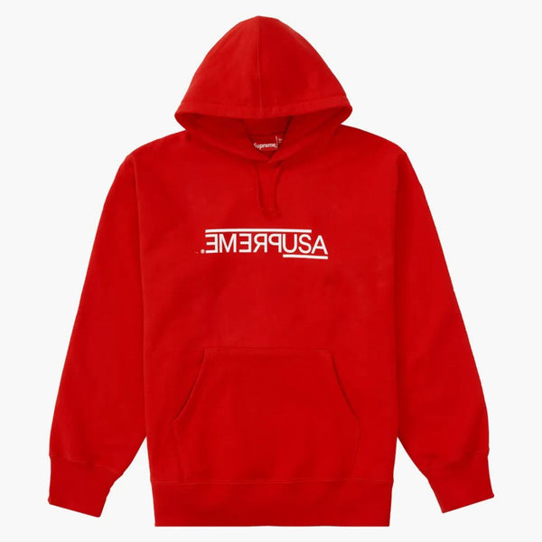 Supreme Usa Hooded Sweatshirt Red