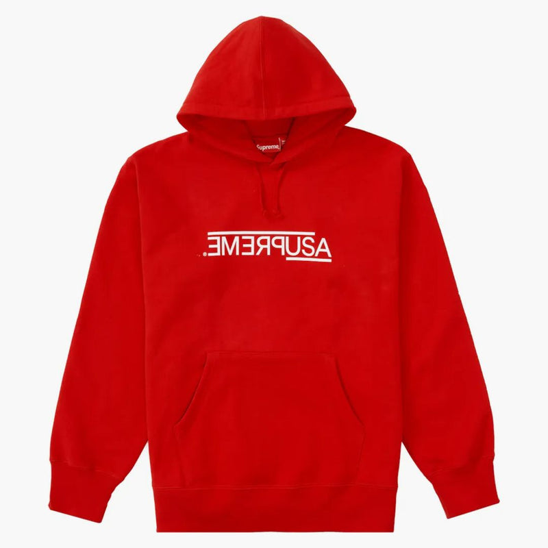Supreme USA Felpa con cappuccio rosso
