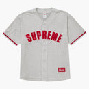 Supreme ultrasued mesh baseball jersey gray