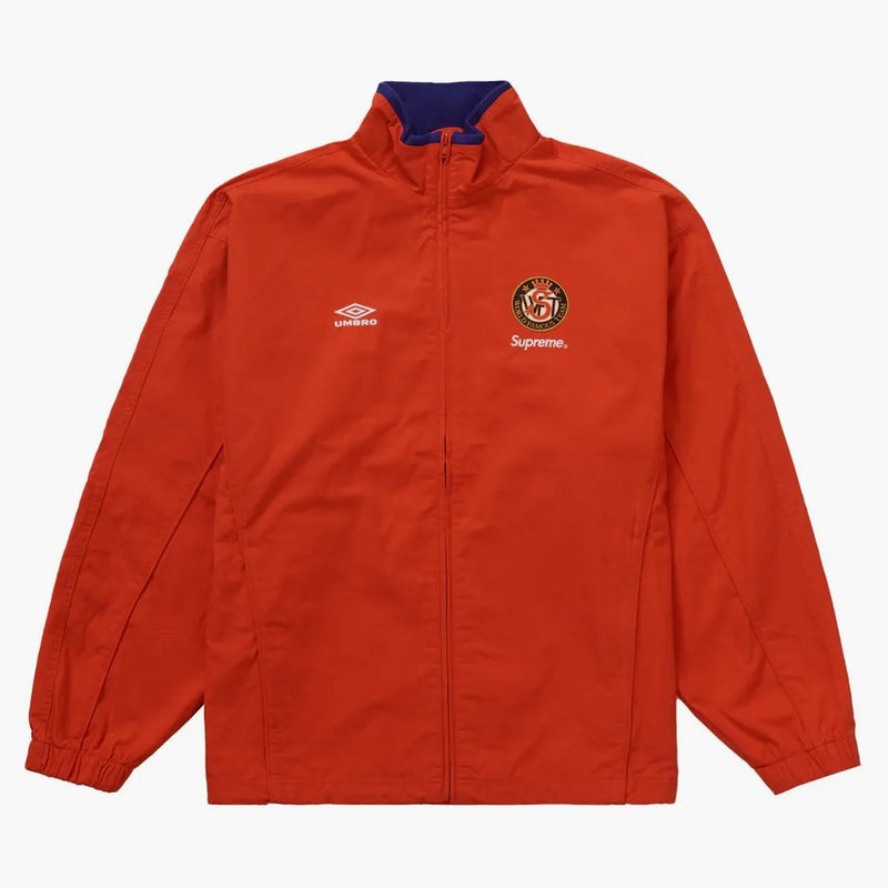 Giacca da binario Ripstop di cotone Umbro Supreme Red