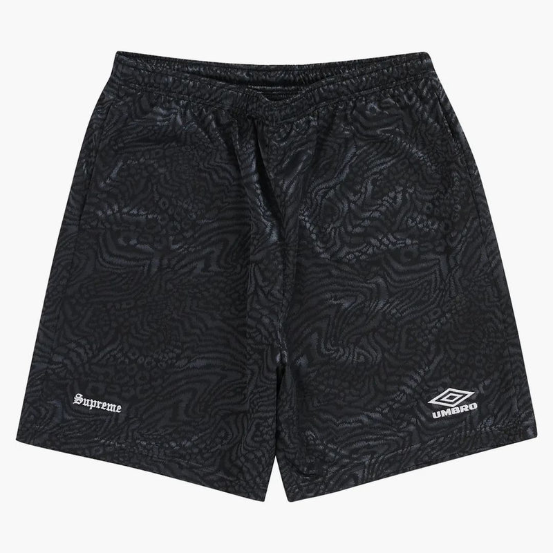 Supremo Umbro Jacquard Animal Print Soccer Short Black