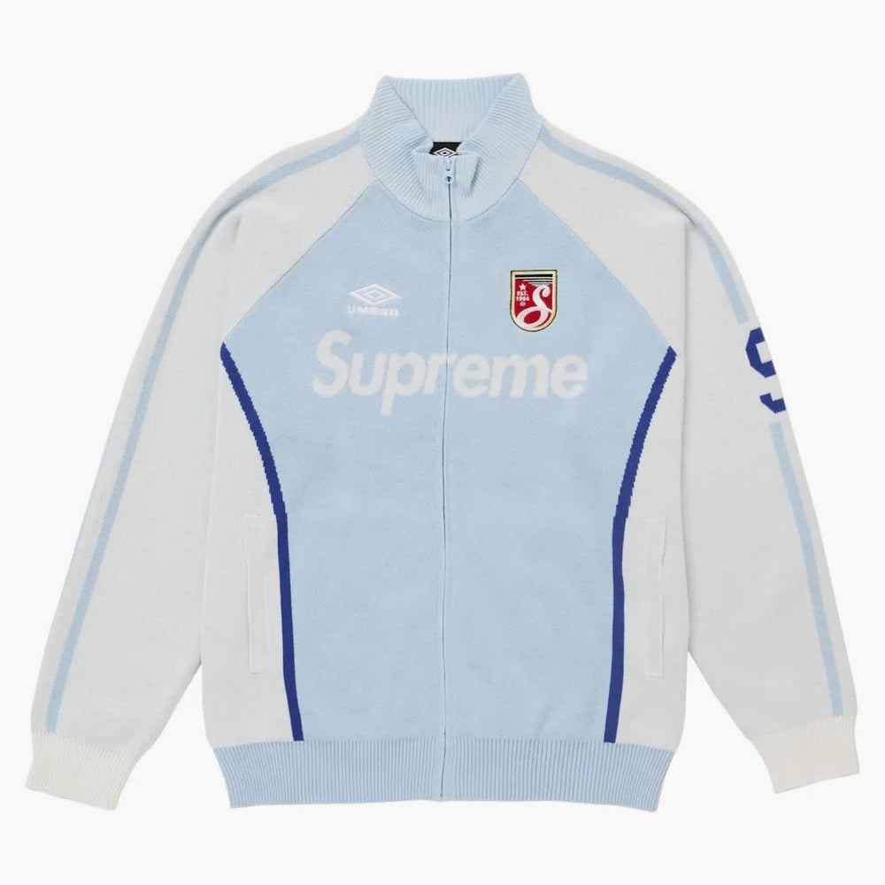 トップス Supreme Umbro Zip Up Sweater Light Blue Supreme Umbro Sweater - Buy at Hypeneedz
