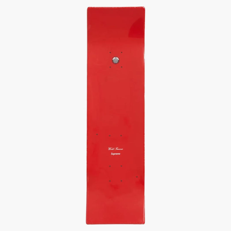 Nejvyšší nesestříhaný box logo skateboard paluba červená