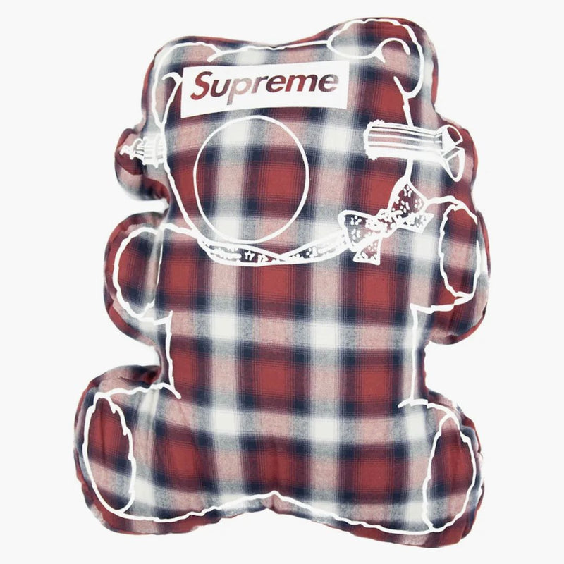 Supreme Undercover Bear Pillow Plaid