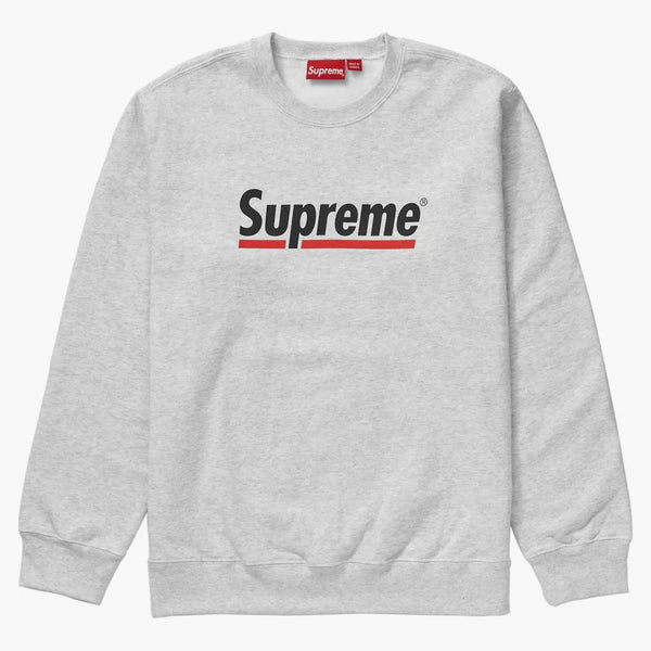 Supreme Underline Crewneck Ash Grey