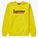 Supreme Underline Crewneck Lemon