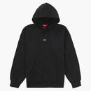 Supreme subrayado sudadera con capucha negra