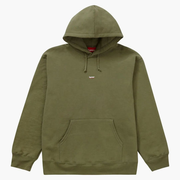 Supreme understryk huva tröja ljus oliv