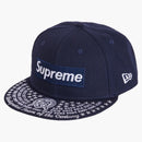 Supreme Undisputed Box Logo New Era Fitted Hat Navy