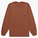 Supreme vampire Boy l/s pocket tea rust