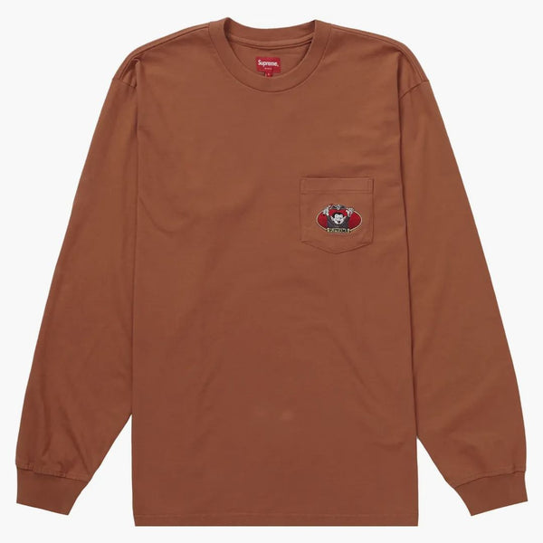 Supreme vampire Boy l/s pocket tea rust