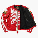 Supreme Vanson Leather Bones Jacket Red