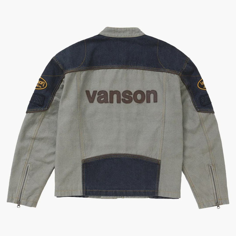 ジャケット・アウター Supreme Vanson Cordura Denim Jacket Supreme Vanson Leathers Cordura Denim Jacket Black Men's