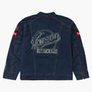 Supreme Vanson Leathers Cordura Denim Jacket Blue