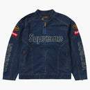 Supreme Vanson Leathers Cordura Denim Jacket Blue
