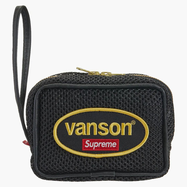 Supreme Vanson Leathers Cordura Mesh zápěstí černá