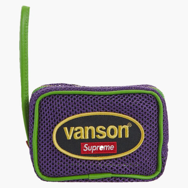 Supreme Vanson Leathers Cordura Mesh zápěstí fialová