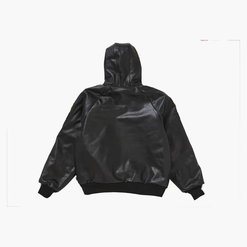 Supreme Vanson Leathers Hooded Work Jacket Black