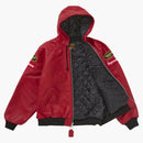 Supreme Vanson Leathers Hooded Work Jacket Red