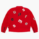 Supreme Vanson Leathers Letters Cordura Jacket Red