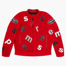 Supreme Vanson Leathers Letters Cordura Jacket Red