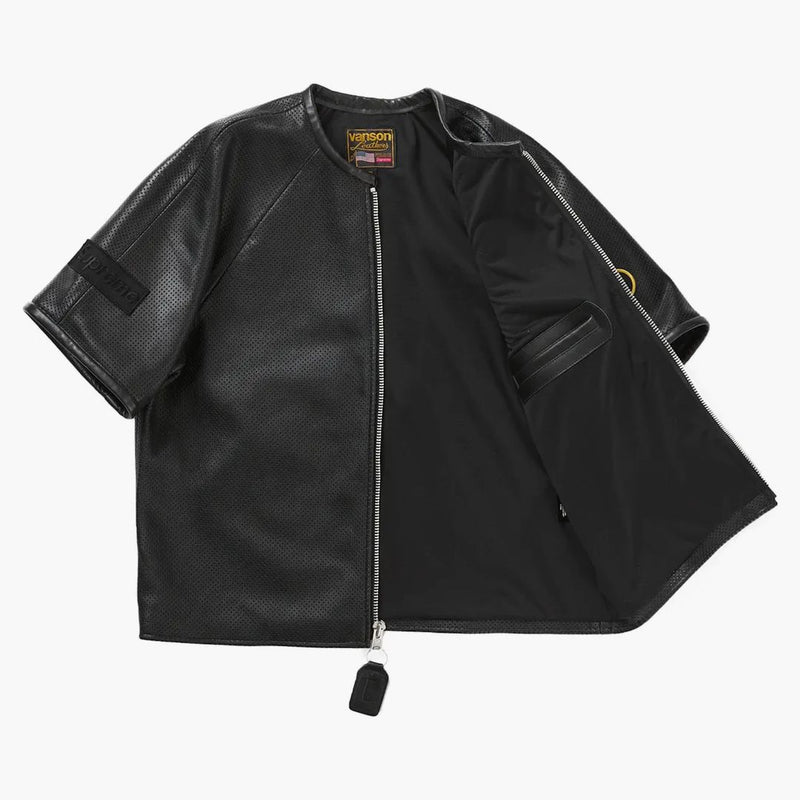 Nejvyšší Vanson Leathers S/S Racing Jacket Black