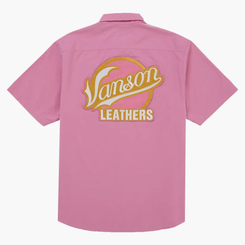 Supreme Vanson Leathers S/s Work Shirt Pink