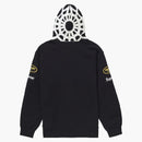 Supreme Vanson Leathers Spider Web Zip Up Hooded Sweatshirt Black