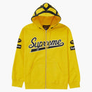 Supreme Vanson Leathers Spider Web Zip Up Hooded Sweatshirt Yellow