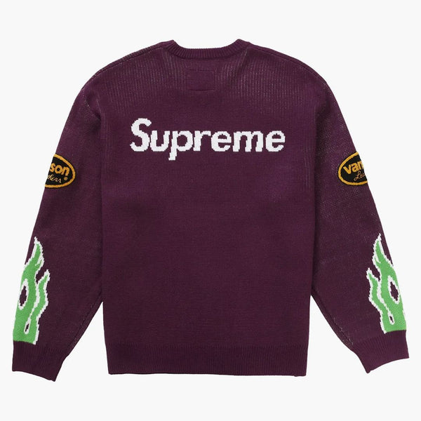 Supreme Vanson Leathers tröja lila