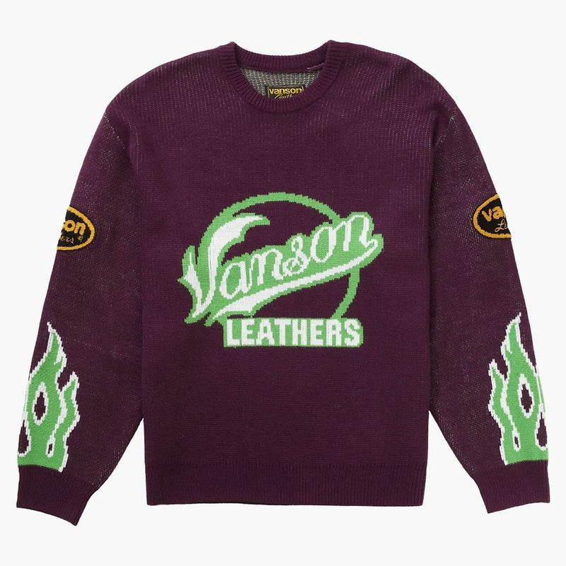 Supreme Vanson Leathers tröja lila