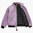 Supreme Vanson Leathers Worn Leather Jacket Dark Purple