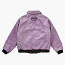 Supreme Vanson Leathers Worn Leather Jacket Dark Purple
