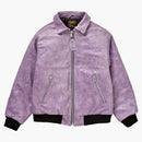 Supreme Vanson Leathers Worn Leather Jacket Dark Purple