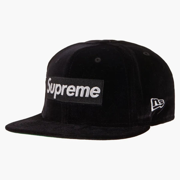 Supreme Velor Box Logo New Era Black