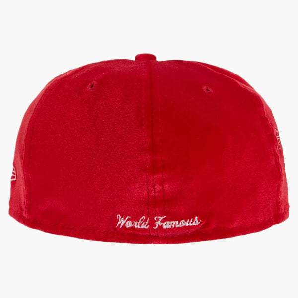 Supreme Velour Box Logo New Era Red
