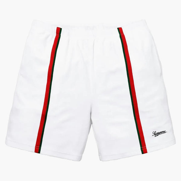 Supreme Velour Warm Up Short White