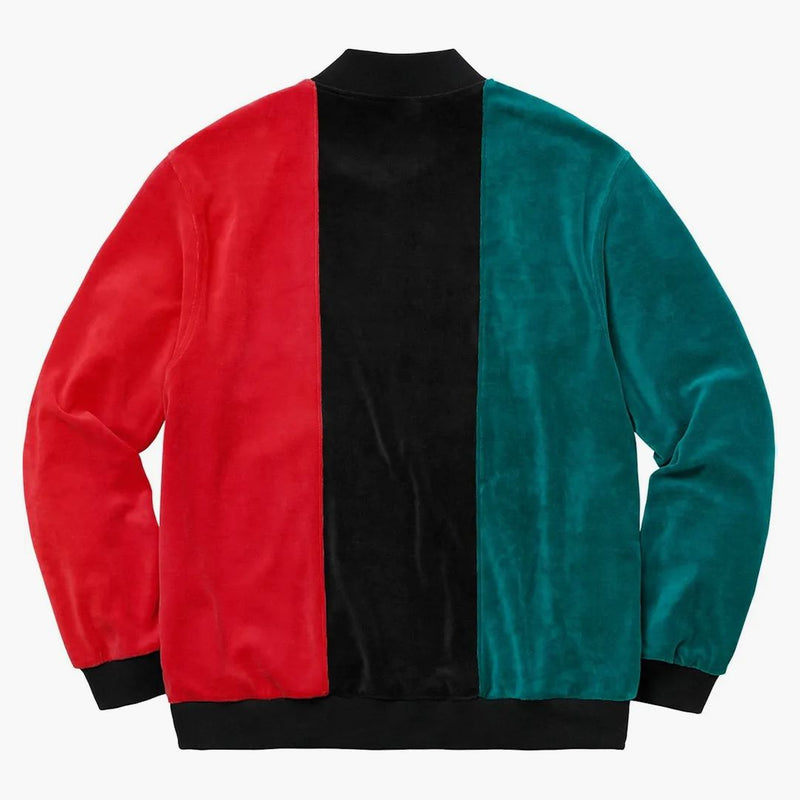 Nejvyšší velur zip na černou bundu