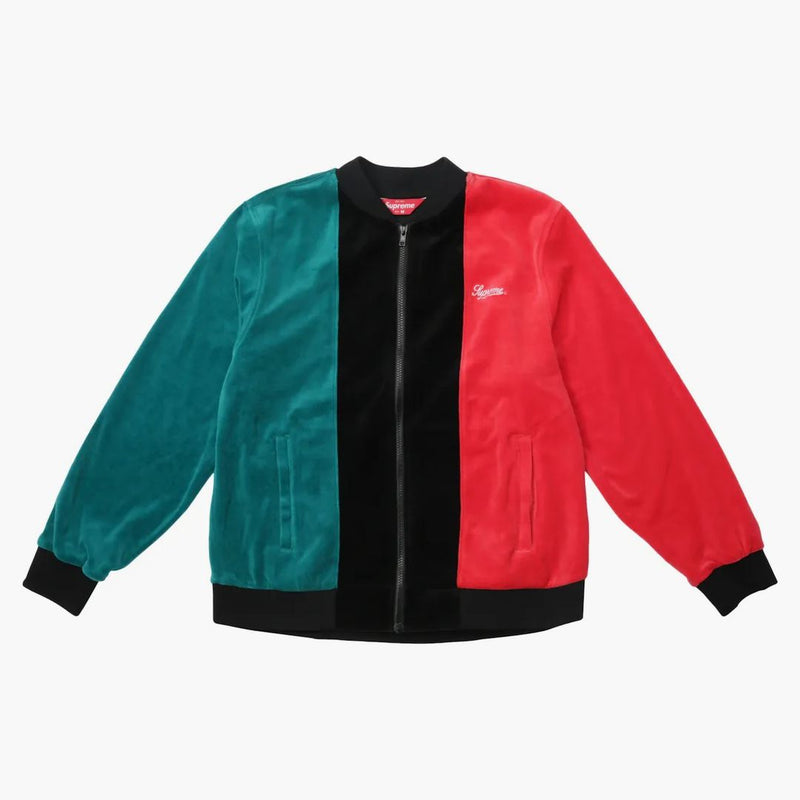 Nejvyšší velur zip na černou bundu