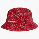Supreme Velvet Paisley Boonie Red