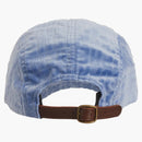 Supreme Velvet Pattern Camp Cap Light Blue