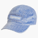Supreme Velvet Pattern Camp Cap Light Blue